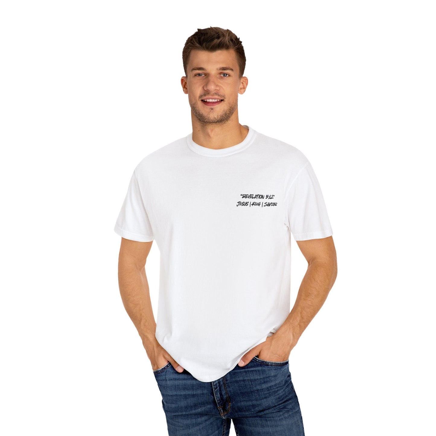 Minimalist Unisex Garment - Dyed T-Shirt for Faith Lovers, Casual Style, Everyday Wear, Gift for Believers, Spiritual Apparel - R3DEMPTIONT-ShirtPrintifyR3DEMPTION28398480684310069509WhiteSMinimalist Unisex Garment - Dyed T-Shirt for Faith Lovers, Casual Style, Everyday Wear, Gift for Believers, Spiritual Apparel