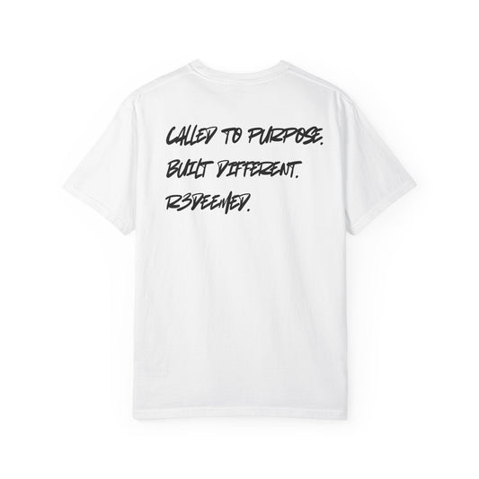 Unisex Garment - Dyed T-Shirt | 'Covered in Grace' Inspirational Tee - R3DEMPTIONT-ShirtPrintifyR3DEMPTION32471506202269986931WhiteSUnisex Garment - Dyed T-Shirt | 'Covered in Grace' Inspirational Tee